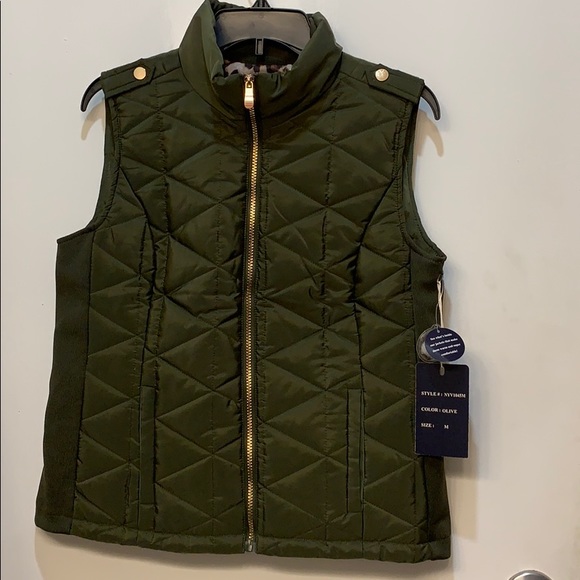Cavalini Tops - NWT Cavalini olive green vest size Medium